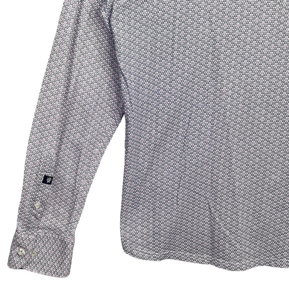 Stone Rose Shirt Mens XL Button Up Subtle Marijuana Leaf Novelty Print - Picture 7 of 12